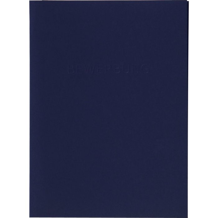 Cartella di candidatura blu + busta per la spedizione gratuita
