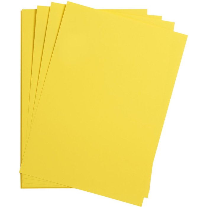 25 fogli di carta A4 color limone