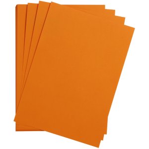 25 fogli di carta argilla A4 arancione