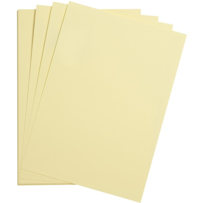 25 fogli di carta colorata A4 giallo paglierino