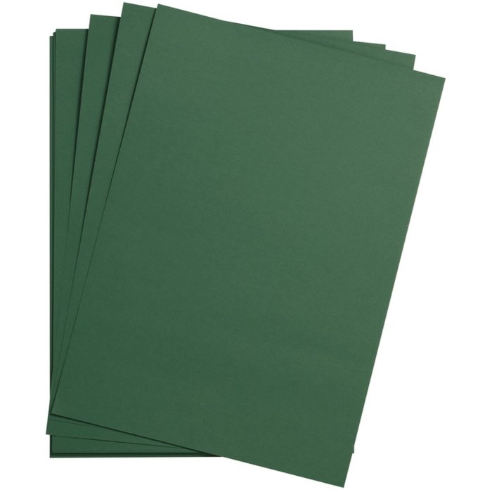 25 fogli di carta argilla A4 verde abete