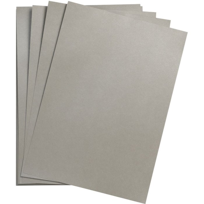 25 fogli di carta argilla A4 argento