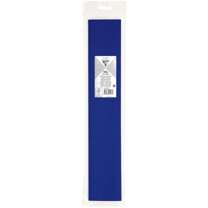 Rotolo di carta crespa blu intenso - 95113C Clairefontaine