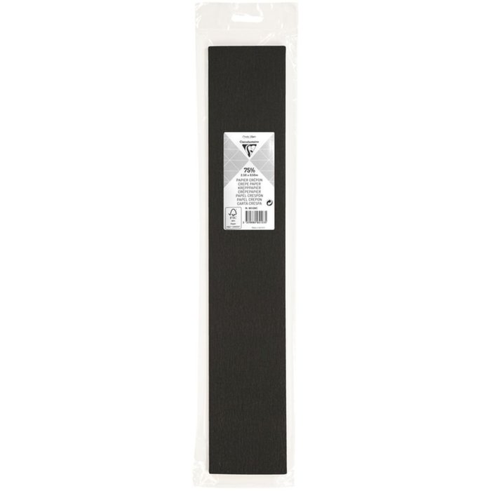 Rotolo di carta crespa nera - 95129C Clairefontaine