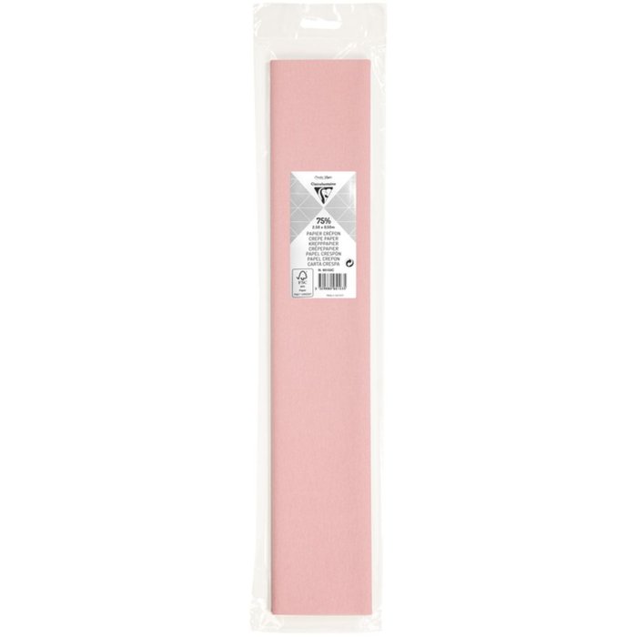 Rotolo di carta crespa rosa chiaro - 95133C Clairefontaine