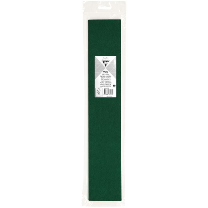 Rotolo di carta crespa verde pino - 95174C Clairefontaine