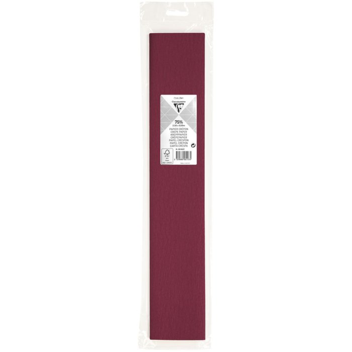 Rotolo di carta crespa bordeaux - 95182C Clairefontaine