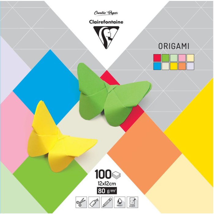 Cartella Origami, PaperTouch, 12x12cm, 100 fogli, 80g