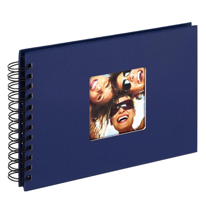 Walther Album a spirale FUN blu 23x17 cm 40 pagine nere