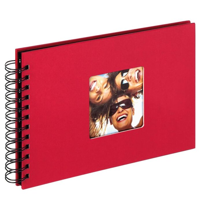 Walther Album a spirale rosso divertente 23x17 cm 40 pagine nere