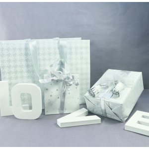 Carta da regalo Premium, 2x0,70m, 80g bianco