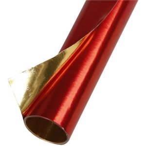 Rotolo di carta dalluminio bifacciale rosso