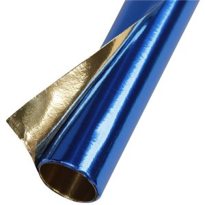 Rotolo di carta di alluminio bifacciale blu scuro