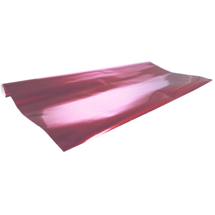 Rotolo di carta di alluminio, colorata su un lato, 2x0,70m, 80g - rosso