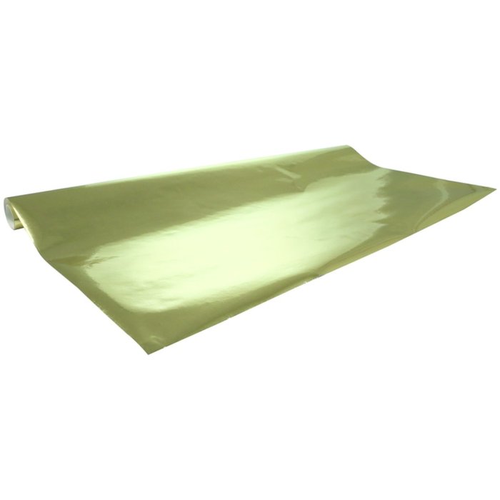 Rotolo di carta di alluminio, colorata su un lato, 2x0,70m, 80g - oro