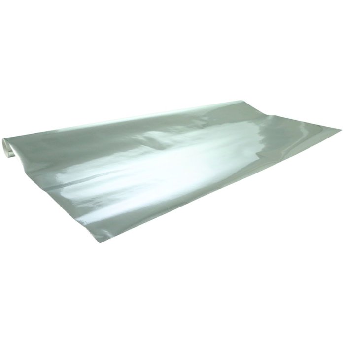 Rotolo di carta di alluminio, colorata su un lato, 2x0,70m, 80g - argento