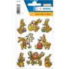 Etichette decorative lepri magiche 1 foglio