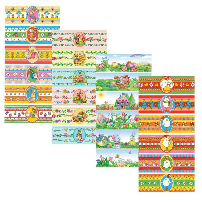 Foglio magico colorato per decorare le uova di Pasqua 1 foglio.