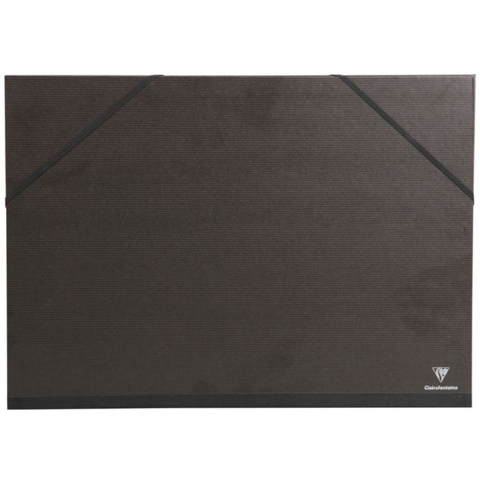Astuccio da disegno KRAFT VERGÉ nero per formato A4