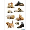 carino decorazioni cane cuccioli 3 fogli