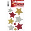 Adesivi natalizi HERMA stelle colorate e glitterate