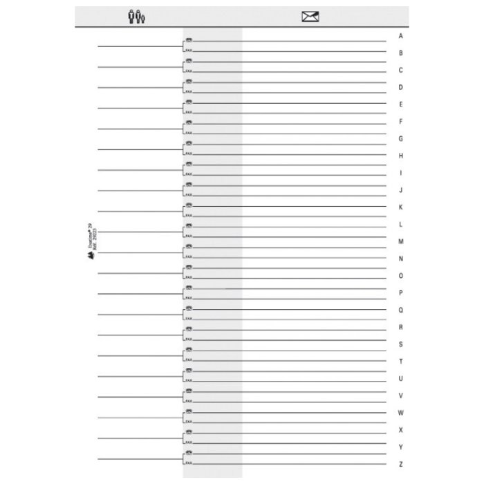 Exacompta Exatime 11 Notes - inserto per agenda 8,5x12 cm