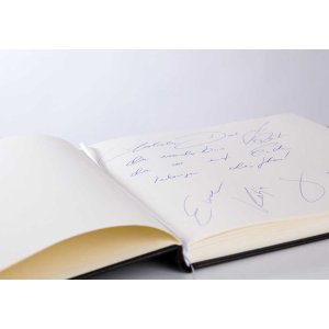 Libro degli ospiti KOLARA con rilievo e immagine nera