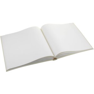 ZEP Album fotografico in cotone crema 24x24 cm 40 pagine bianche