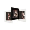 Cornice da galleria Skin 3x 10x15 cm, bianco-nero, verticale