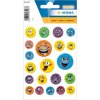 adesivi herma divertenti smiley in rilievo