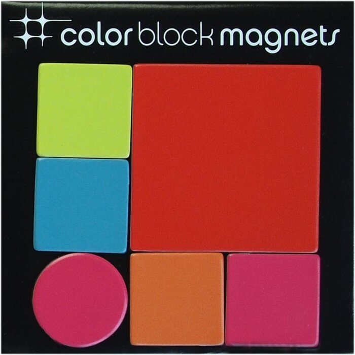 Magneti in vinile Color BLOCK Mix 6 pezzi