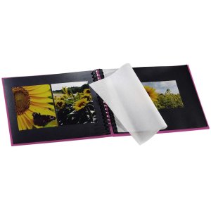 Album a spirale Hama Fine Art rosa 28x24 cm 50 pagine nere