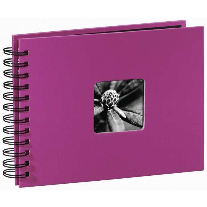 Hama Spiral Album Fine Art rosa 24x17 cm 50 pagine nere