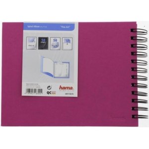 Hama Spiral Album Fine Art rosa 24x17 cm 50 pagine nere