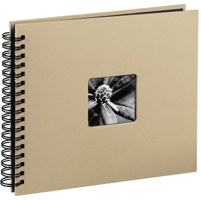 Hama Spiral Album Fine Art taupe 36x32 cm 50 pagine nere