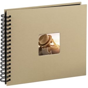 Hama Spiral Album Fine Art taupe 36x32 cm 50 pagine nere