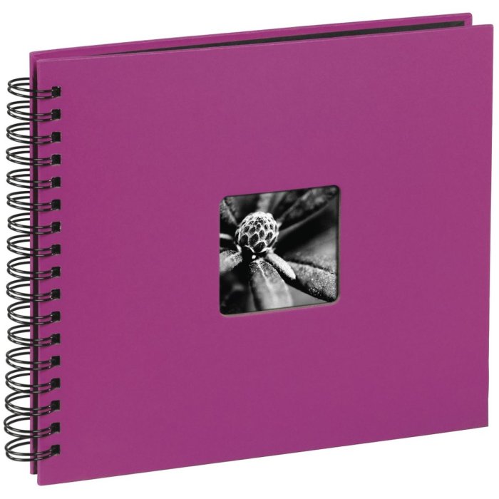 Hama Spiral Album Fine Art rosa 36x32 cm 50 pagine nere