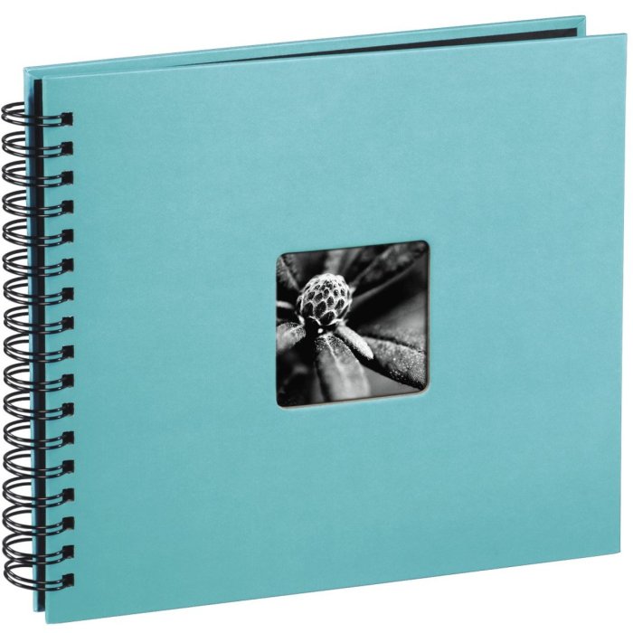 Hama Spiral Album Fine Art turchese 36x32 cm 50 pagine nere