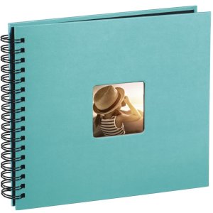 Hama Spiral Album Fine Art turchese 36x32 cm 50 pagine nere