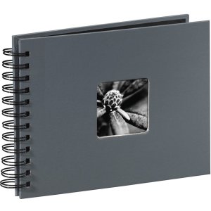 Album piccolo a spirale Fine Art 24x17 cm grigio