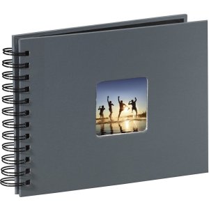 Album piccolo a spirale Fine Art 24x17 cm grigio