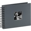 Album piccolo a spirale Fine Art 24x17 cm grigio