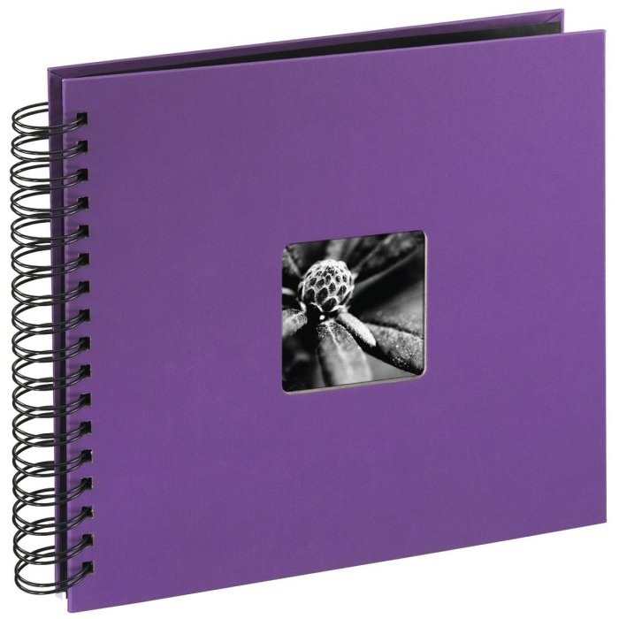 Album a spirale Fine Art viola 28x24 cm