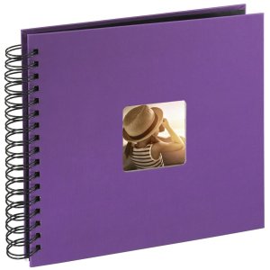 Album a spirale Fine Art viola 28x24 cm