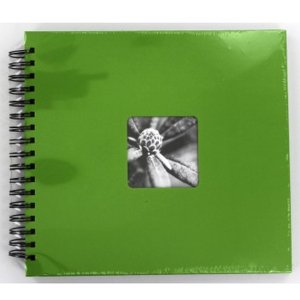 Album a spirale Fine Art verde mela 28x24 cm
