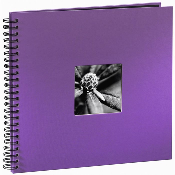 Hama Spiral Album Fine Art viola 36x32 cm 50 pagine nere