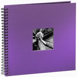 Hama Spiral Album Fine Art viola 36x32 cm 50 pagine nere