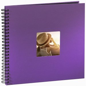 Hama Spiral Album Fine Art viola 36x32 cm 50 pagine nere