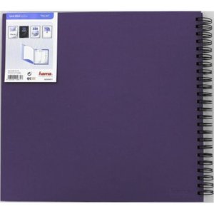 Hama Spiral Album Fine Art viola 36x32 cm 50 pagine nere