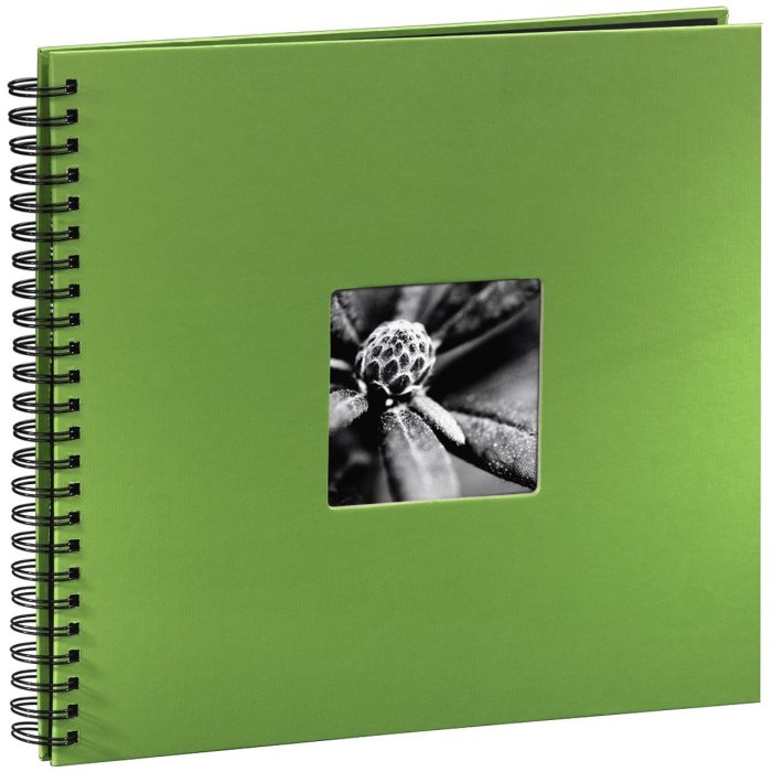 Hama Spiral Album Fine Art verde mela 36x32 cm 50 pagine nere
